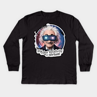 Funny Albert Einstein Kids Long Sleeve T-Shirt